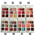 8 Multi Colors 96 pieces nails. 