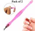 2pcs Nail Cuticle Pusher Art Fork Manicure Tool For Trim Dead Skin Fork Nipper Pusher Trimmer Cuticle Remover. 