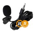 External 3.5mm Lavalier Microphone Hands-Free Portable Wired Mic Collar Clip Lapel Lavalier Mic For PC, Laptop. 