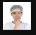 Pack of 20 Pieces Disposable Stretchable Green Caps, Cover Hair for Cooking and Hygiene. 