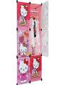 Hello Kitty Fiber Plastic Storage Cabinet & Wardrobe - Pink. 