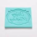 Graceful Happy Birthday Silicone Mould Cake Decorating Lace Impression Mat Baking Mold. 