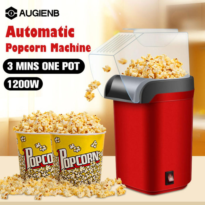 Taj Trader Popcorn Maker Oil Free Popcorn Maker Hot Air Popping Popcorn Maker for Kids Portable Popcorn Maker