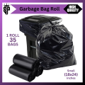SP Dealz Trash Bags - Heavy Duty Black Garbage Bags, Upgraded Version Large Trash Bag Can Liners 18x24 Inch Samll Garbage Bags 1 Roll, 35 Bags,. 