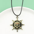 Anime One Piece Trafalgar Law Necklace Monkey D. Luffy Vintage Vintage Skull Pendant Necklace for Women Jewelry Choker. 