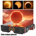 5Pcs Solar Eclipse Glasses Safety Shades Protects Eyes From Harmful Rays During Random Color 3D Outdoor Paper Eclipse Viewing Glasses. 