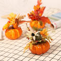 Pumpkin Ornament Crafts Pumpkin Centerpiece Halloween Party Decorations Harvest-themed Party Supplies Artificial Pumpkin Decorations. 