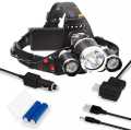 Portable mini Rechargeable LED Headlamp High Power LED Headlamp with Rechargeable Batteries USB Rechargeable Headlight Waterproof Head Torch Super Bright 3 Led Rechargeable Headlamp. 