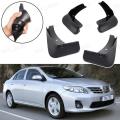 Genuine Toyota Corolla 2009-2013 Mud Flaps-Splash Guards- 4 Piece Set-Black. 