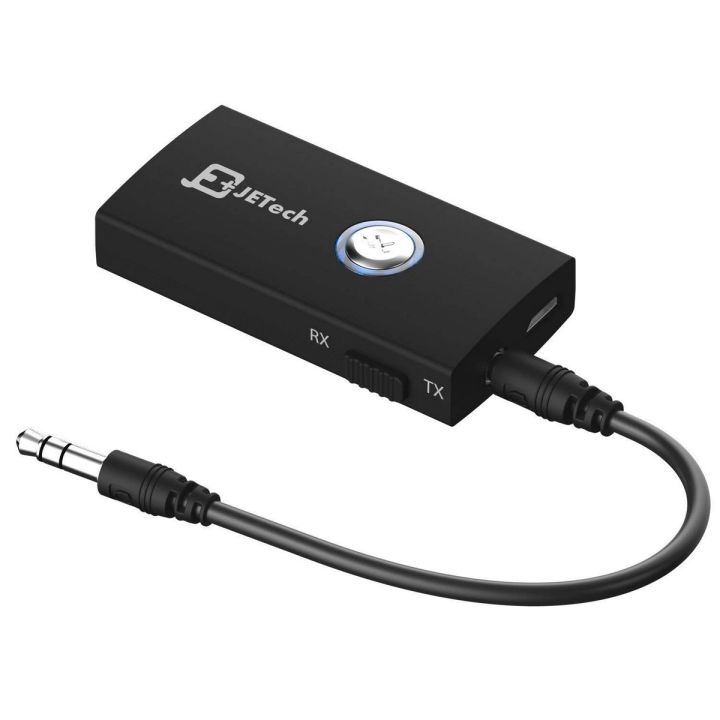JETech 2-in-1 Wireless Bluetooth Stereo Audio Receiver and Transmitter with 3.5mm Jack