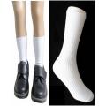 Pack of 3 100% pure cotton uniform white socks for unisex. 