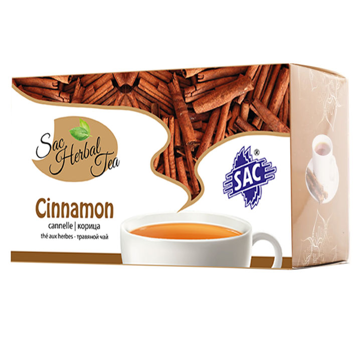 Cinnamon Herbal Green Tea - 20 sachets in a box - SAC