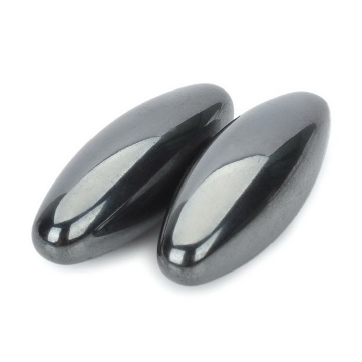 【shengxiong6525】Powerful Hematite Specimens Beads Oval Shape Singing Magnets Stone Toys Children 1 Pair