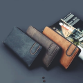 SavFox PU Leather Long Zipper Card Holder Wallet For Men's & Women's. 