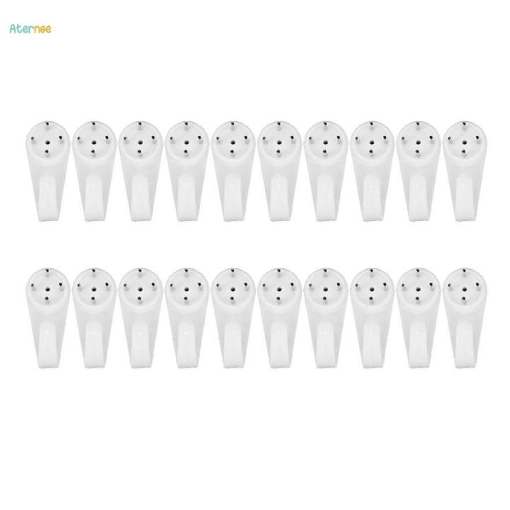 40pcs Hardwall Hooks Picture Frame Photo Small Seamless Hanging Hook Hanger