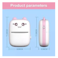 Meow Portable Bluetooth Mini Thermal Printer - Wireless Pocket-Sized Photo Printer with USB Charging & Thermal Paper Roll. 