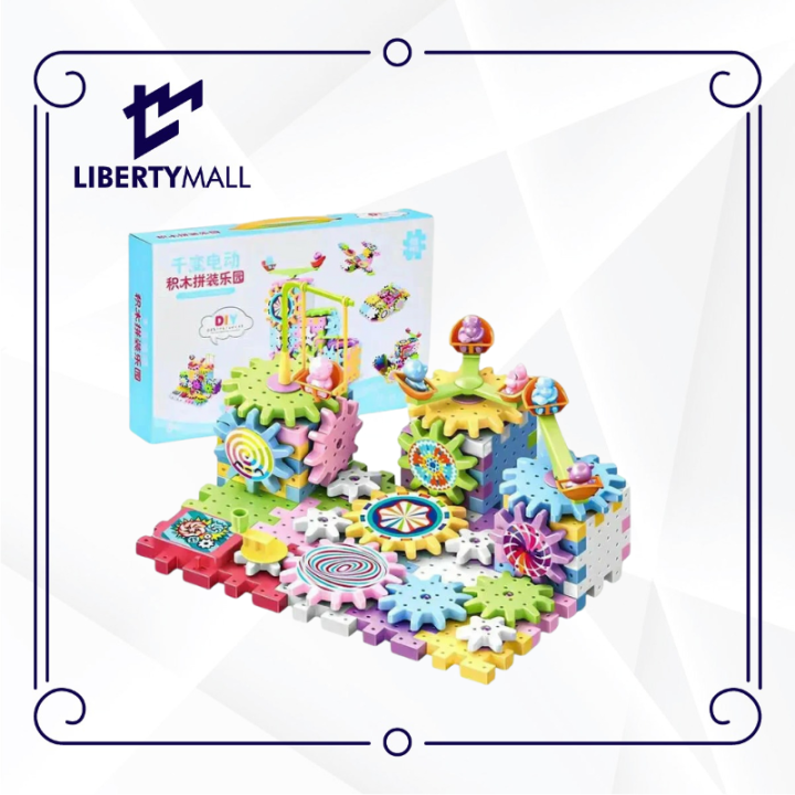 83%20Pcs%20Electric%20Building%20Block%20Gear%20Toy%20Set%20DIY%20Plastic%20Brick%20Toys%20Colourful%20Building%20Block%20Large%20Particle%20Electric%20Gear%20Rotating%20Assembly%20Block%20Children%20Early%20Education%20Puzzle%20Fun%20Learning%20Blocks%20-%20Image%202