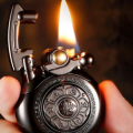 Vintage Lighter | Fancy Lighter | Cool Antique Lighters | Refillable Lighter | Pocket Lighter| Lighter for Candles Fireworks Outdoor Collection. 