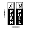 Push & Pull Door Stickers. 