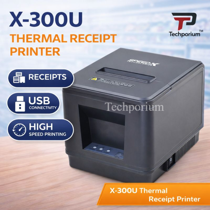Printer Usb Interface Card Speed-X 300U 80mm Thermal Receipt Printer USB Interface Ultra-Fast ...