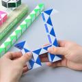 Snake puzzle snake Cube Pieces 24 Blocks Magic Cubes Mini Plastic Twist Puzzle Toy. 