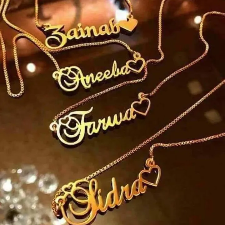 Love Style Font Necklace or Bracelet, Name Necklace or Bracelet, Name Locket, Personalized/Customized Design Name, Pendant Necklace For Both - Custom Necklace - Name Necklace - Gift Item - New Arrival - Name Locket for Women/Men