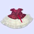 Imported Fancy Baby Frock with trouser For (6 - 18 months). 