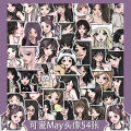 54 high-value May avatar stickers, creative DIY personality laptop, mobile phone case, waterproof stickers across borders. 