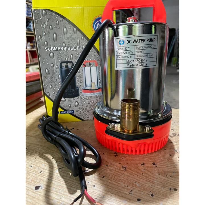 12V DC Submersible Water Pump 180W Solar Battery Electric High Lift Height 10m Flow 80 L/min DC Stainless Steel Solar Power 160W LSNP-12 Irrigation Water Pump