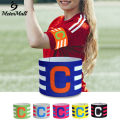 MeterMall Sports Captain C Arm Band Unisex Elastic Soccer Captain Armband Adjustable Football Player Captain's ArmBands For Youth Grown-ups. 