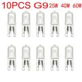 10pcs/lot G9 220-240V 25W 40W 60W Portable Warm White Halogen Bulb Light Lamp 3000-3500K Globe 230V Capsule Clear Bulbs. 