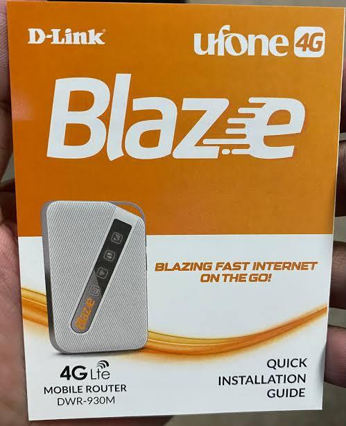 UFONE Blaze internet Device Unlocked (All sim supported)