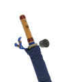 D Sharp Medium Scale Side Blown Bamboo Bansuri Flute. 