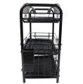 Dish Drying Rack With Utensil Holder And Dish Drainer For Counter (Black). 