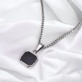 "Stainless Steel Cube, Rectangle & Square Neck Chains: Modern Accessories for Boys & Girls - Elevate Your Style!". 