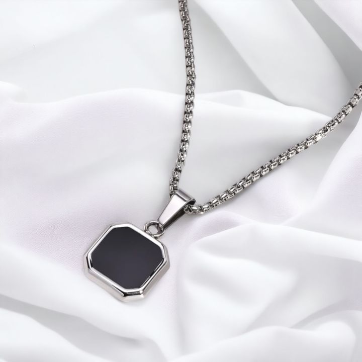 "Stainless%20Steel%20Cube,%20Rectangle%20&%20Square%20Neck%20Chains:%20Modern%20Accessories%20for%20Boys%20&%20Girls%20-%20Elevate%20Your%20Style!"%20-%20Image%203