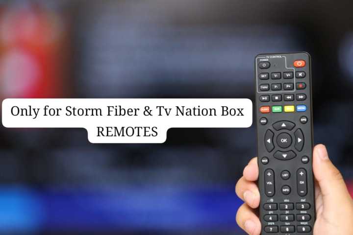 Tv nation Remote / HD TV NATION REMOTE / STROM FIBER REMOTE