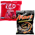 🍫 Mars Miniatures Frozen Chocolate Bars 150g + KitKat Miniatures Milk Chocolate 110g – Imported Mini candy  Bars Combo Pack for Snacking, Gifting & Sweet Cravings – Choco Pouches for Kids & Adults – Travel, Movie Nights & Office Treats. 