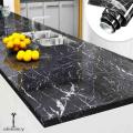 SAAD COLLECTIONS 60x200cm Wall Paper Waterproof Heat Resistant Self Adhesive Anti Oil Kitchen Wallpaper Marble Sheet for Kitchen White/Black/ Marble Paper Sticker  Marble Texture Design PVC Waterproof Self adhesive Wallpaper Sticker Furnitur. 