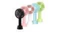 Premium Quality Rechargeable Table Fan  Mini Portable Hand Fan, Usb Fan Portable High Speed Built-in Rechargeable Battery Operated Summer Cooling Table Fan with Stand For Home Office Indoor Outdoor Travel (Random Color). 