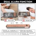 FM Table Clock LED Digital Alarm Clock Electronic Table Alarm Desktop Clocks USB Wake Up FM Radio Time Projector Table Clock. 