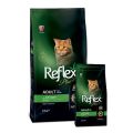 Reflex plus Adult cat food. 