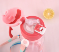 Kids Sipper Water Bottle with Straw Strap And Stricker Sipper Water Bottle Plastic Bottle Leakproof 600ML Sipper Bottle For Boy Girl Kids. 
