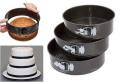 Premium Quality Non stick Cake Pan 18/20/22 CM Springform Pan Non-stick Bakeware Cheesecake Pan with Removable Bottom Leakproof Round Cake Pan for Baker & Baking Cake Pan Round Baking Pan Cakepan Cake Baking Tool Round Shape Cake Non Stick Lockable. 