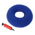 Inflatable Ring Round Medical Seat Cushion Donut Air Pillow For Hemorrhoid Pain Relief Tailbone Coccyx Pressure Sores Prostatitis Pregnancy Postpartum Orthopedic Surgical Recovery Comfort Portable Travel Office Car Home Chair Bed Soft Flocked Surface Pump. 