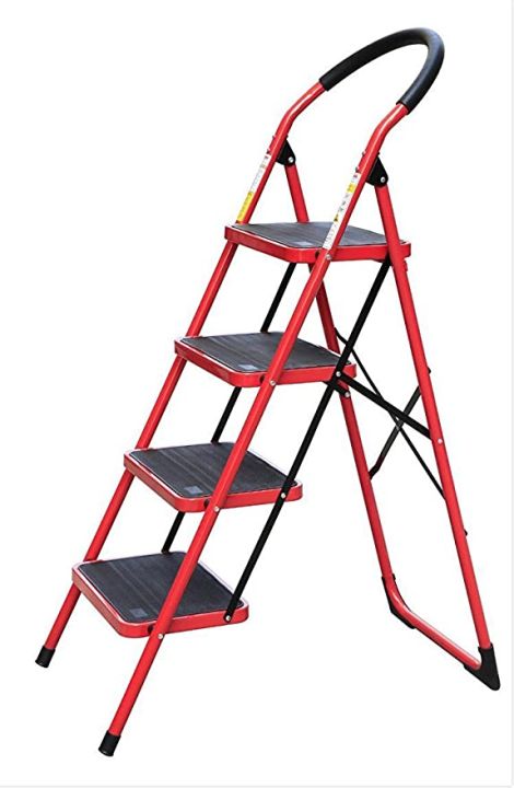 4%20Step%20Heavy%20Duty%20Almunium%20Folding%20Ladder%20With%20Non-slip%20Platform%20Shop%20Easy%20-%20Image%205