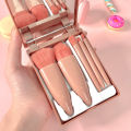5PCS Korean Super Soft Concealer Cosmetic Set Travel Brush Set Makeup Eye Shadow Multi Colour Eyelash Mini Makeup Brushes Set. 