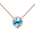 Baffin Mini Round Pendant Necklaces Women Crystals From Swarovski Rose Gold Color Chain Collares Jewelry. 