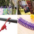 Multi Functional Portable Drying Rope with 12 Clips and 2 Hooks, Travel Clothesline Rope Clothes. 