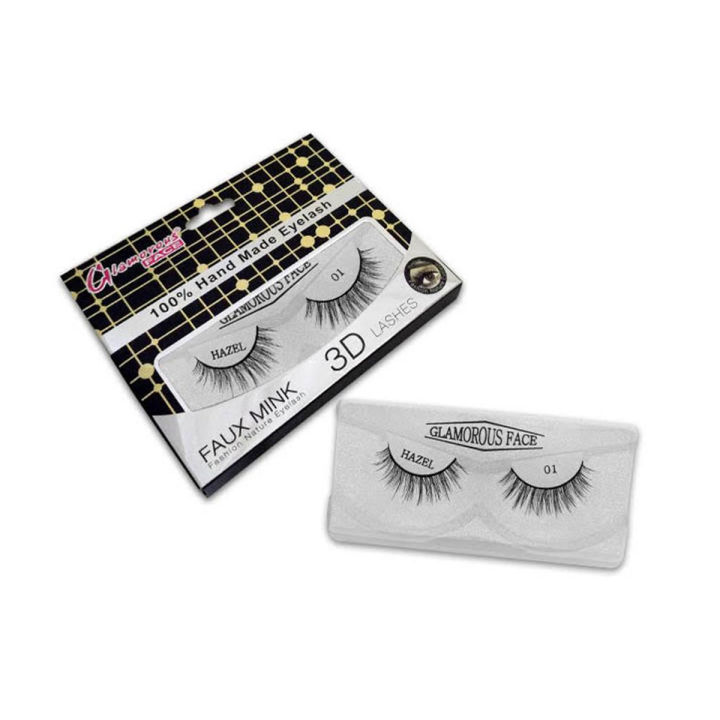 Glamorous Face Faux Mink 3D Lashes 100 % Hand Made Eyelash